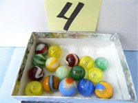 Nice Selection of Modern Marbles w/ (4) Spiral -