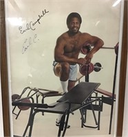 EARL CAMPBELL AUTOGRAPHED PICTURE