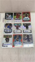 9 Baseball High End Autographed cards