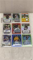 9 Baseball High End Autographed and patches cards