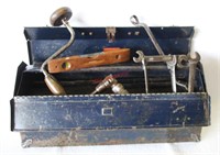Vintage Tool Box w/ Tools - Set up as a Display