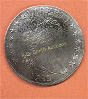 1799 Heraldic Eagle Rev Silver Dollar