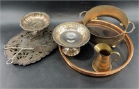 Silver-plate and copper Holloware