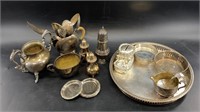 Assorted silver-plate Holloware