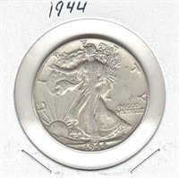 1944 Silver U.S. Walking Liberty Half Dollar