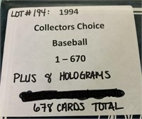 1994 Upper Deck Baseball Collectors Choice (670