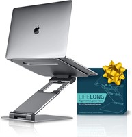 Laptop Stand for Desk  Adjustable  17  Grey