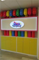 Custom Candy Cane Display/Storage Feature Wall