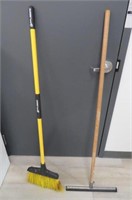 Floor Squeegee and Broom