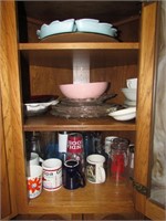 glasses,lazy susan,bowls,dishes & items