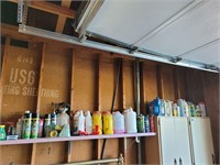 Shelf Full of Yard Chemicals