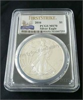 2016 American Silver Eagle MS70 First Strike Coin