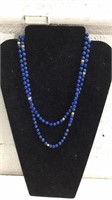 Lapis Necklace with 14K Gold Beads TJC