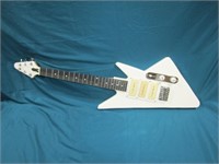 White Custom Made Electric Guitar