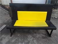 60" Black and Yellow Bench