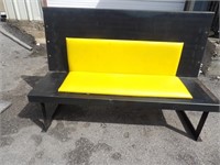 60" Black and Yellow Bench