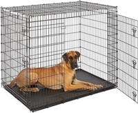 *Double Door 54-Inch Dog Crate for XXL Dogs Black