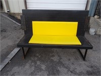 60" Black and Yellow Bench