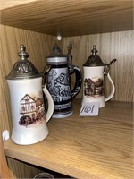 3 beer steins