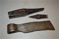 Three Old Iron Tool Heads