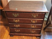 Cherry 4 drawer night stand