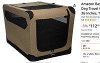 Amazon Basics Portable Folding Soft Dog Travel