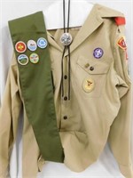 Boy Scout shirt - sash - bolo tie