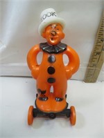 Vintage Zook Halloween Hard Plastic Clown (missing