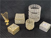 Group of Decorative Silver & Gold Items