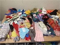 Large Lot Vintage Doll Clothes