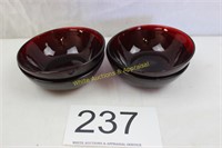 Ruby Red Berry Bowls (4)