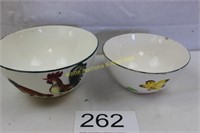 Vintage Mixing / Serving Bowls (2)