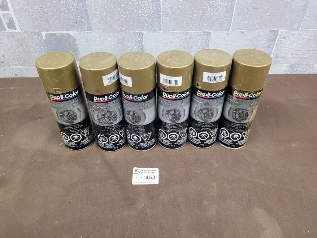 6 Dupli-Color wheel coating spray paint