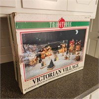 Traditions Victorian Village Winter Scene