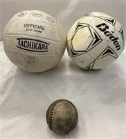 2 Soccer Balls/1 Baseball, Need Air