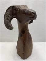 Beautiful Carved Wooden Ram