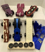 Assorted Toy Racing Car Parts