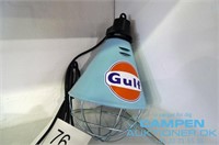 Lampe m/Gulf-logo, 230V, Ø20cm