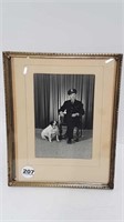 1943 PHOTO OF JAMES HENRY LINDSAY & DOG