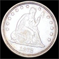 1872 Seated Liberty Quarter ABOUT UNCIRCULATED