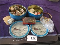 Tins with Buttons, Thread