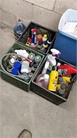 3 crates household sprays