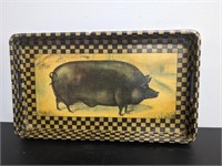 Vintage Department 56 Pig Tray
