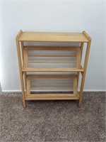 Wooden Slanted Bookshelf