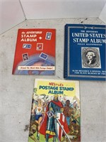 Lot of 3 Vintage Stamp Books