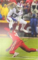 Bills Josh Allen Signed 11x17 with COA