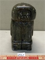 CURIOUS SOAPSTONE SIGNED CARVING