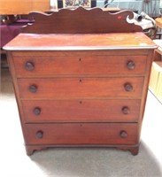 Antique Solid Mahogany Victorian Dresser