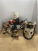 Motorcycle decor  and Halloween items