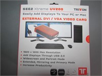 NEW Triton External DVI,VGA Video Card
